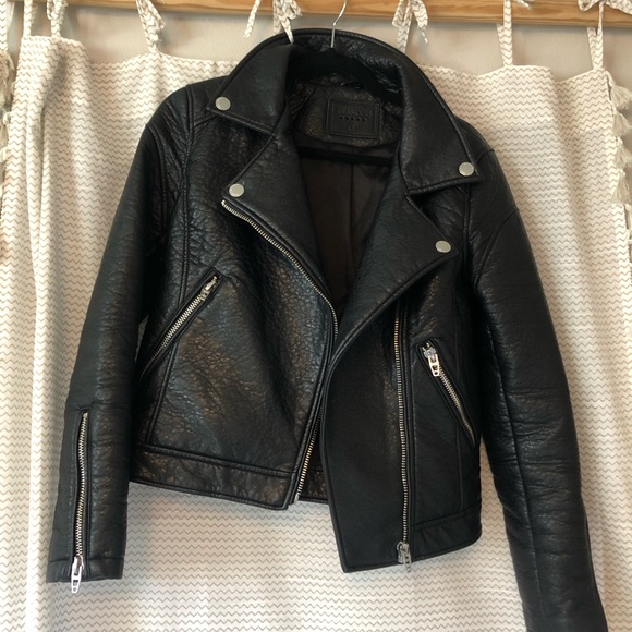 Blank NYC Jackets & Blazers - Vegan leather motorcycle jacket